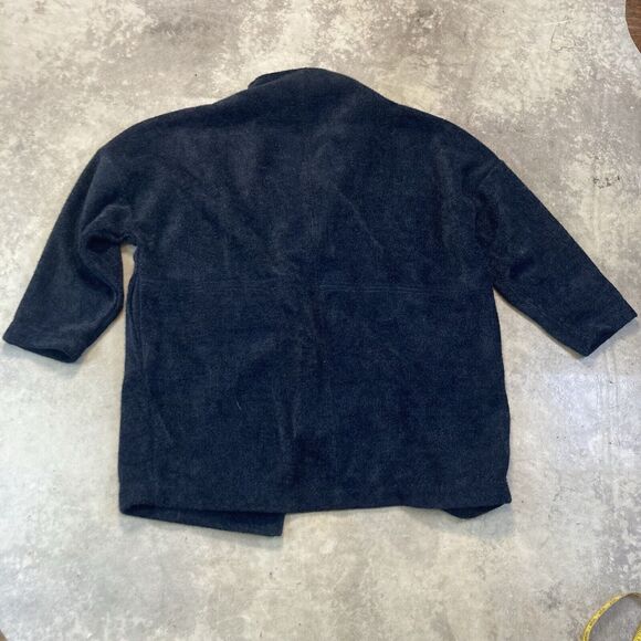 Banana Republic Jacket Womens XXL Gray Textured Cocoon Eyelash Pockets - Picture 5 of 8